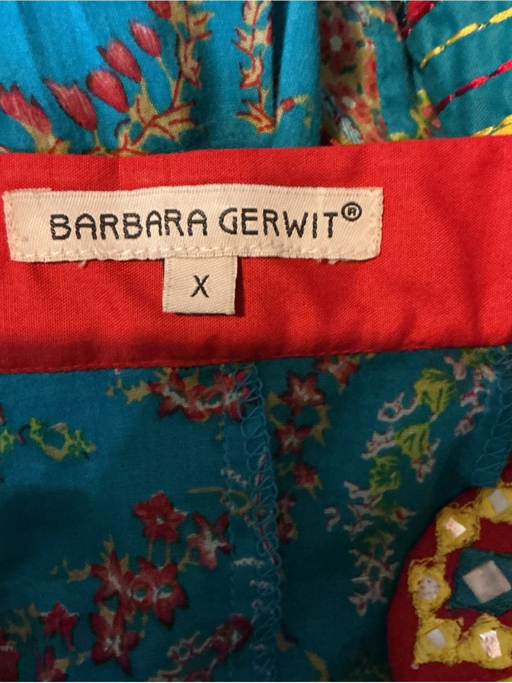 BARBARA GERWIT FESTIVAL STYLE COTTON TUNIC - Picture 4 of 4